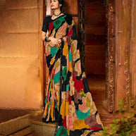 Laxmipati Georgette Multicolor 6859 Saree