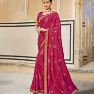 Laxmipati Silk Wine Saree