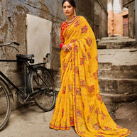 Laxmipati Brasso Gold Saree