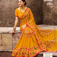 Laxmipati 7561 Bahurani Georgette Multicolor Saree