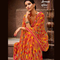 Laxmipati 7568 Bahurani Georgette Multicolor Saree