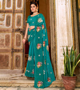 Laxmipati Chiffon Blue Sarees