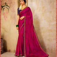 Laxmipati Silk Crape Wine Saree