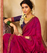 Laxmipati Silk Crape Wine Saree