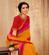 Laxmipati chiffon Multicolor Saree