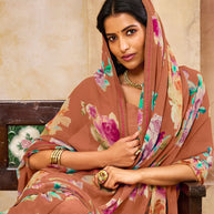 Laxmipati Georgette Multicolor Floral Saree