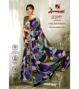 Laxmipati Vandana 7764 Ghunghat  Georgette Multicolor Saree