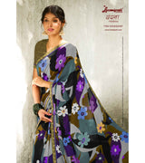 Laxmipati Vandana 7764 Ghunghat  Georgette Multicolor Saree