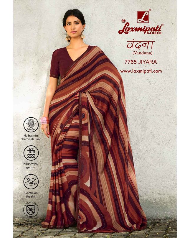 Laxmipati Vandana 7765 Jiyara Silk  Multicolor Saree