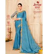 Laxmipati Kesaar 7793 Chacsiya Satin Chiffon Light Grey Saree