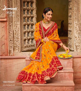 Laxmipati JAMUN 7898 Chokda Chiffon Multicolor Sarees