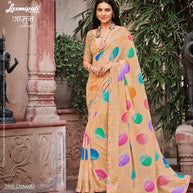 Laxmipati JAMUN 7905 Georgette Satin Patta Multicolor Sarees