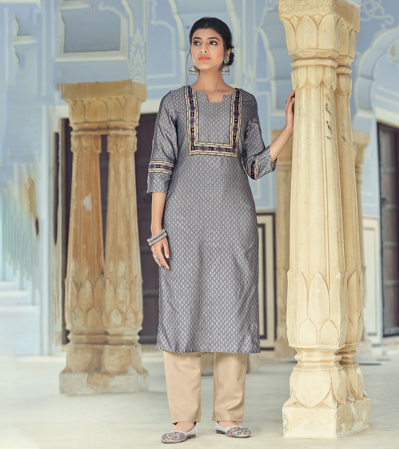 Buy Online Aari Embroidered Kurtis | Embroidered Kurtis | Kashmir Box Shop  Online Aari Embroidered Kurtis At Best Prices. Free Shipping. Worldwide  Shipping. Easy Returns. – KashmirBox.com
