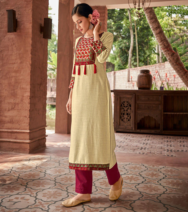 Buy Handmade Cotton Yellow Plus Size A Line Kurtakurti for Women Online in  India  Etsy