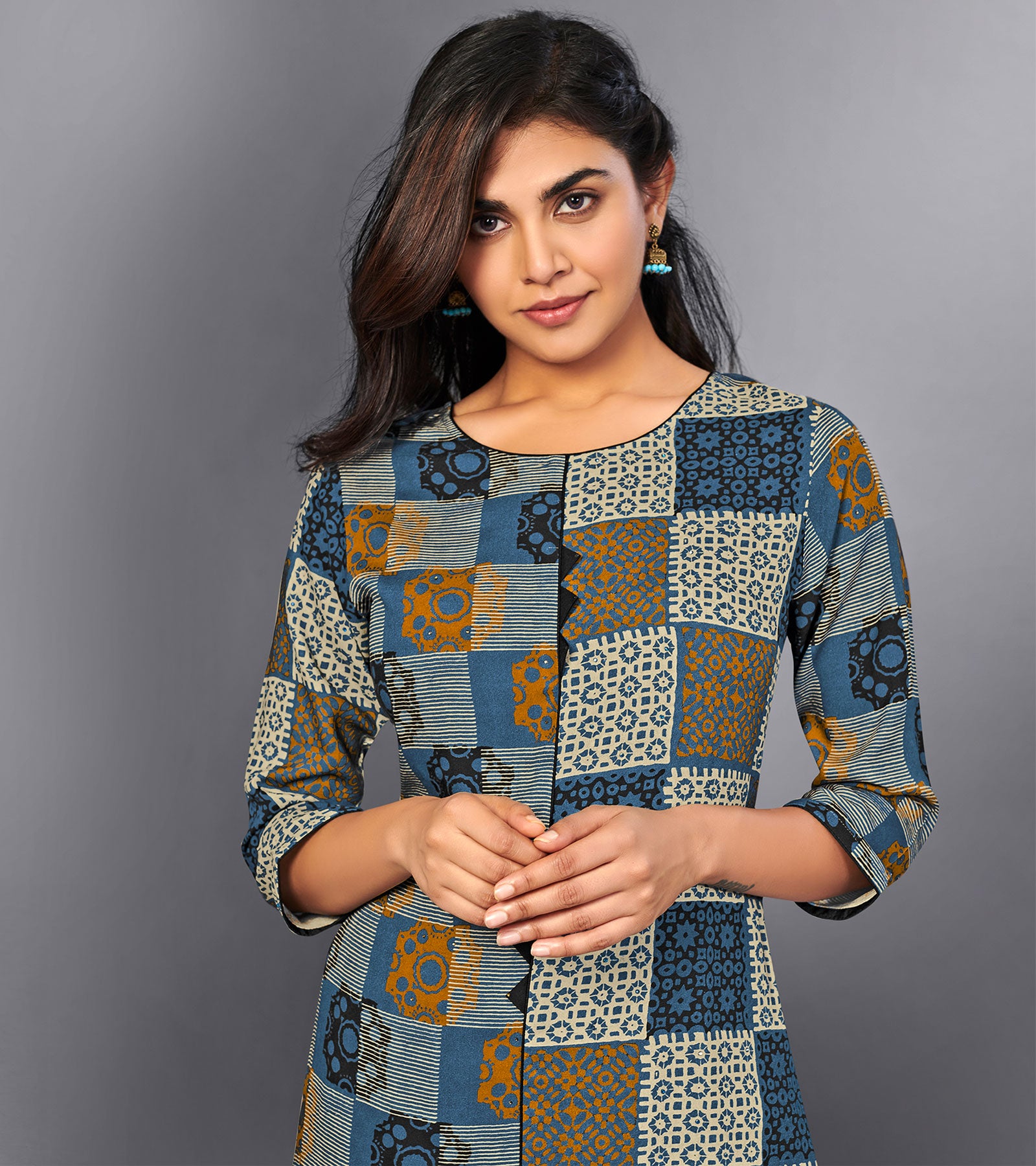 Laxmipati Misty Moonlight Straight Cut Kurti With Digital Print