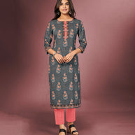 Laxmipati Benjamin Moore Straight Cut Kurti With Digital Print