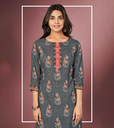 Laxmipati Benjamin Moore Straight Cut Kurti With Digital Print