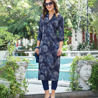 Laxmipati Crepe Multicolor kurtis