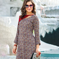 Laxmipati Crepe Multicolor kurtis