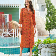 Laxmipati Crepe Multicolor kurtis