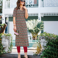 Laxmipati Crepe Multicolor kurtis
