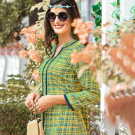 Laxmipati Polygenic Crepe with Georgette Touch Multicolor Kurtis