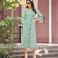 Laxmipati Polygenic Crepe with Georgette Touch Multicolor Kurtis