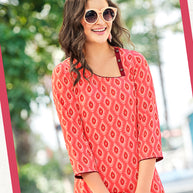 Laxmipati Polygenic Crepe with Georgette Touch Multicolor Kurti