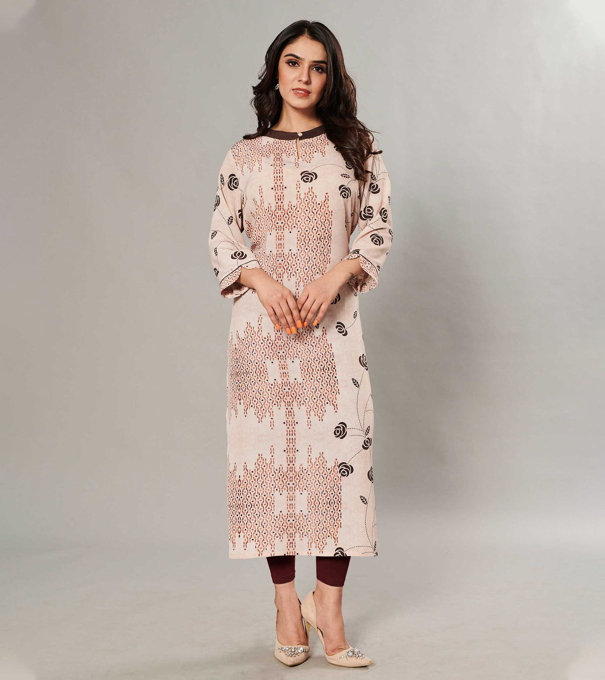Laxmipati Kanebo Fabric Multicolor Kurti