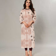 Laxmipati Kanebo Fabric Multicolor Kurti