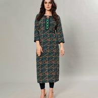 Laxmipati Kanebo Fabric Multicolor Kurti