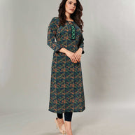 Laxmipati Kanebo Fabric Multicolor Kurti