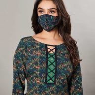 Laxmipati Kanebo Fabric Multicolor Kurti