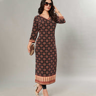 Laxmipati Kanebo Fabric Multicolor Kurti