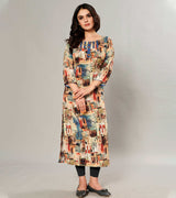 Laxmipati Kanebo Fabric Multicolor Kurti