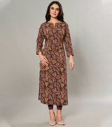 Laxmipati Kanebo Fabric Multicolor Kurti