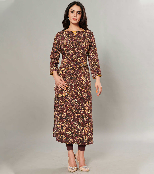 Laxmipati Kanebo Fabric Multicolor Kurti
