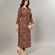 Laxmipati Kanebo Fabric Multicolor Kurti