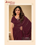 Laxmipati Cocktail K-053 Satin Silk Cadbury Saree