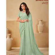 Laxmipati Cocktail K-056 Satin Silk Pista Green Saree