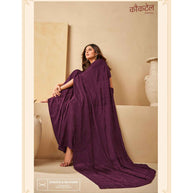 Laxmipati Cocktail K-057 Silk Chiffon Wine Saree