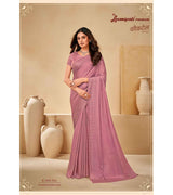 Laxmipati Cocktail K-058 Satin Silk Dusty Pink Saree