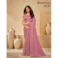 Laxmipati Cocktail K-058 Satin Silk Dusty Pink Saree
