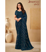 Laxmipati Cocktail K-059 Satin Silk Navy Blue Saree