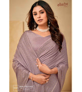 Laxmipati Cocktail K-063 Satin Silk Steel Grey Saree