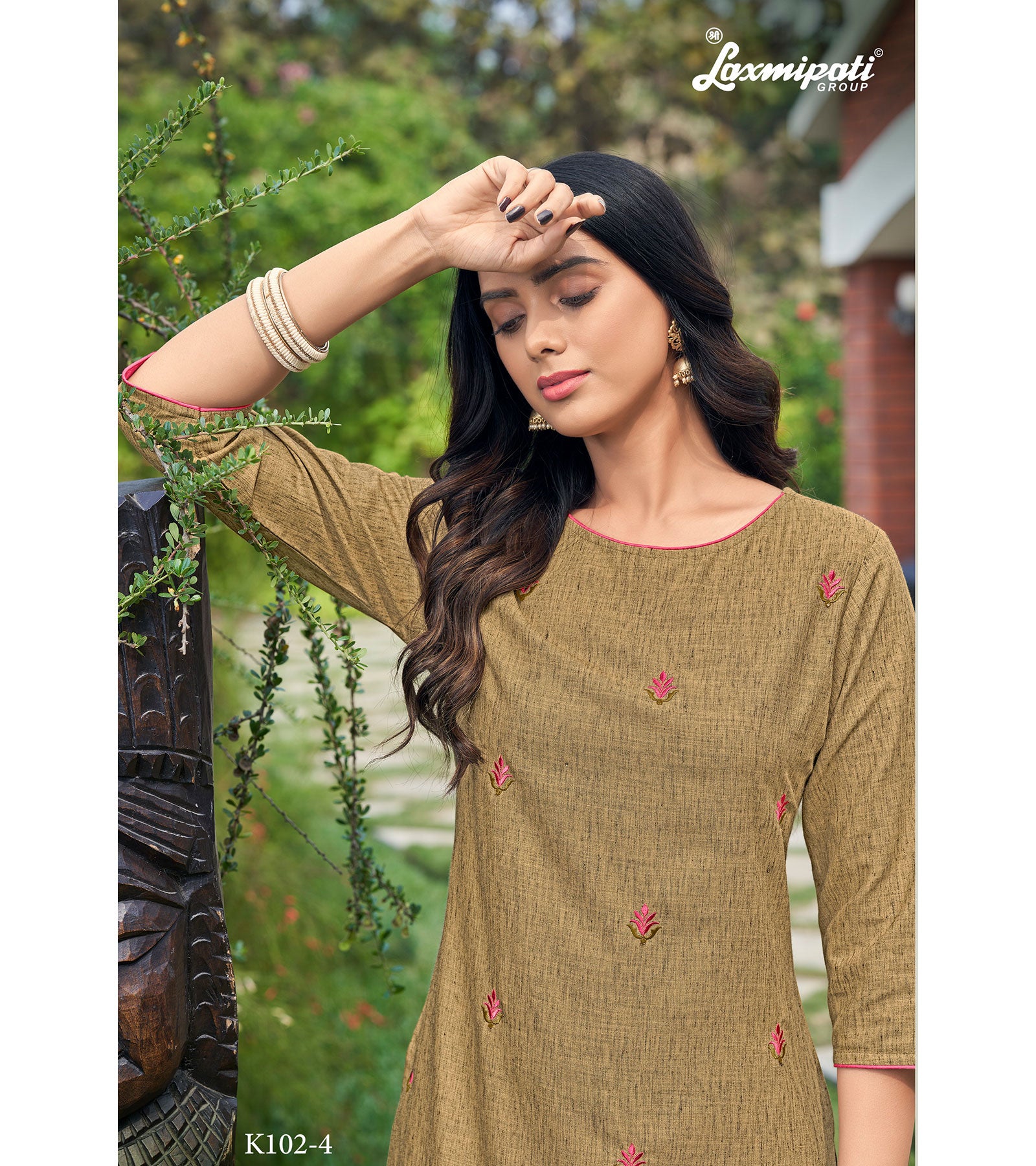 Laxmipati  Nitya Spun Base Fabric Soft Suede Straight Cut Kurti