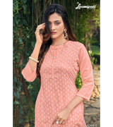 Laxmipati K104-1 Muslin Base Peach Kurti