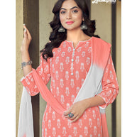 Laxmipati  Chanchal Spun Base  Flamingo Kurti , Pant & Dupatta