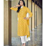 Laxmipati  Chanchal Spun Base  Yellow Kurti , Pant & Dupatta