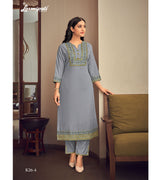 Laxmipati  Misthi Vol.01 Spun Base Mid Grey Kurti With Pant